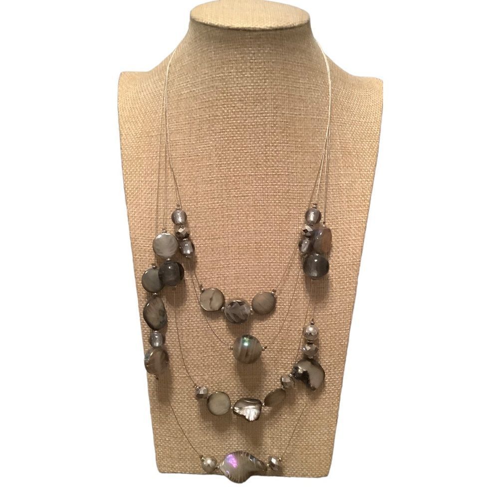 Erica Lyons wire beaded necklace NWOT